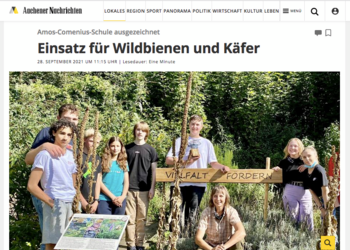 Bericht zum Pflanzwettbewerb 2021 in den Aachener Nachrichten